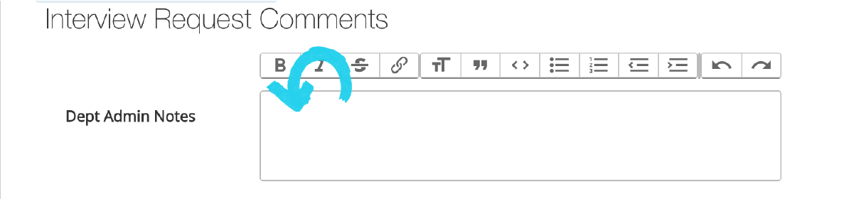 department admin notes