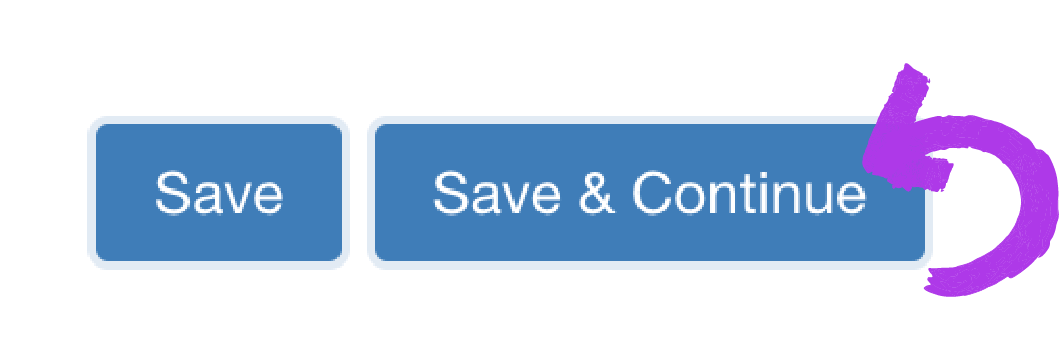 save and continue