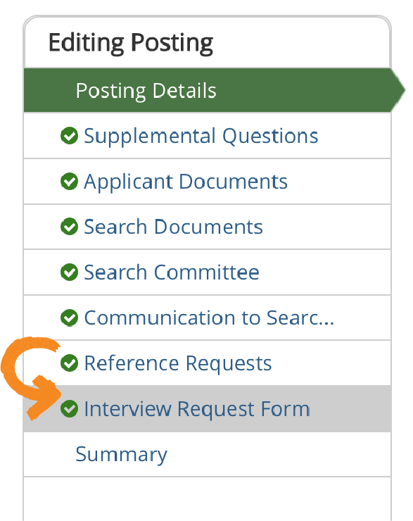 interview request form